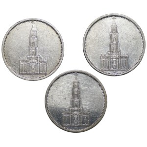 Germany, 5 marks (1934–1935), set of 3