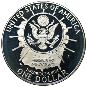 USA, 1 dolar, 1991, Mount Rushmore