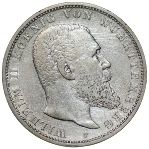 Germany, Württemberg, 5 marks, 1901