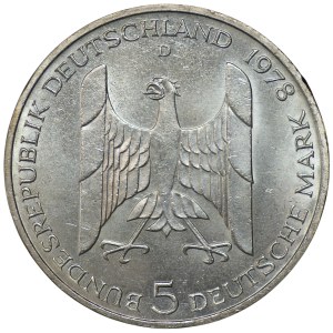 Germany, 5 marks, 1978, Gustav Stresemann