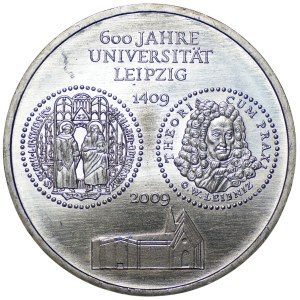 Germany, 10 euros, 2009, 600th Anniversary of the University of Leipzig