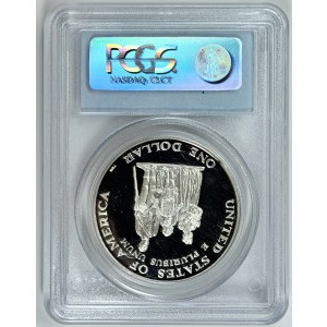 USA, 1 dollar, 1998, 275th anniversary of the birth of Crispus Attucks, PCGS PR69 DCAM