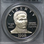 USA, 1 dollar, 1998, 275th anniversary of the birth of Crispus Attucks, PCGS PR69 DCAM