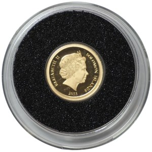 Solomon Islands, 1 dollar 2013, New Seven Wonders of the World, Machu Picchu, Au 585