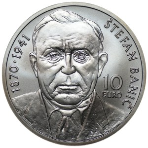 Slovakia, 10 euros, 2020, 150th anniversary of Štefan Banica