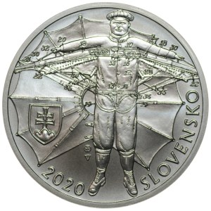 Slovakia, 10 euros, 2020, 150th anniversary of Štefan Banica