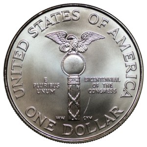 USA, 1 dollar, 1989, 200th Anniversary of Congress (D)