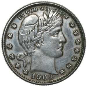 USA, 1/4 dollar, 1902