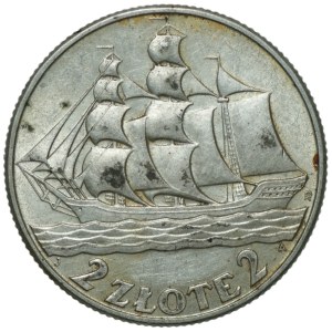2 zlote, 1936, Sailing Ship