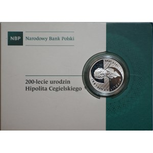 10 zlotych, 2013, 200th anniversary of the birth of Hipolit Cegielski