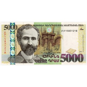 Armenia, 5000 dram 2012