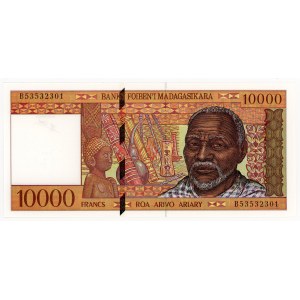 Madagascar, 10,000 francs, 1995