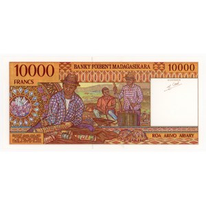 Madagascar, 10,000 francs, 1995