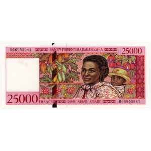 Madagascar, 25,000 francs, 1998