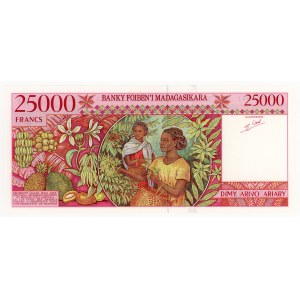 Madagascar, 25,000 francs, 1998