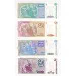 Argentina, 1, 5, 10, 50, 100, 500, 1,000, 5,000 australes, 1985–1991, set of 8 banknotes