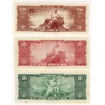 Brazylia, 1, 2, 5, 10, 20 cruzeiros, zestaw 6 banknotów, różne roczniki