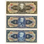 Brazylia, 1, 2, 5, 10, 20 cruzeiros, zestaw 6 banknotów, różne roczniki