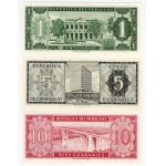 Paragwaj, 1, 5, 10, 50, 100 guarani 1952, zestaw 6 banknotów
