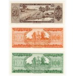 Paragwaj, 1, 5, 10, 50, 100 guarani 1952, zestaw 6 banknotów
