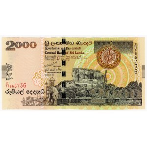 Sri Lanka, 2,000 rupees, 2006