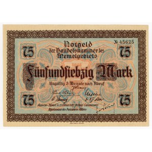 Klaipėda, Lithuania, 75 marks, 1922