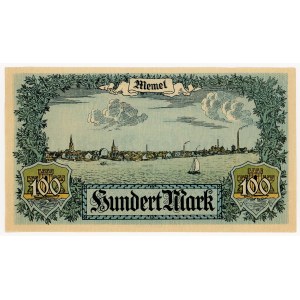 Klaipėda, Lithuania, 100 marks, 1922