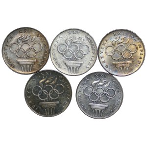 200 złotych 1976, XXI Letnie Igrzyska Olimpijskie, zestaw 5 sztuk