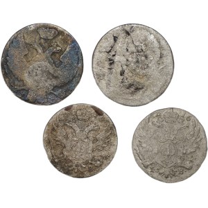 5 and 10 groszy, 1840, set of 4