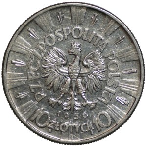 10 zlotych, 1936, Józef Piłsudski