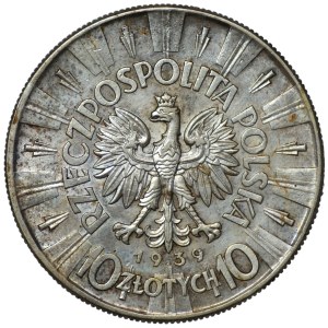 10 zlotys 1939, Józef Piłsudski