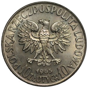 10 zlotych, 1965, Seven Centuries of Warsaw, The Mermaid, TRIAL PRINT