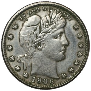 USA, 1/4 dolara 1906 (O), Nowy Orlean