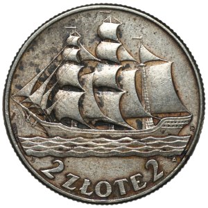 2 zlote, 1936, Sailing Ship