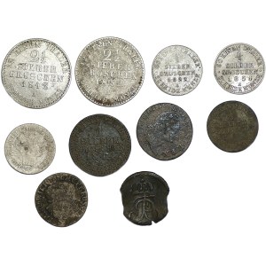 Germany, Prussia, set of 10 coins