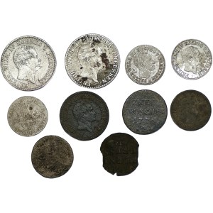 Germany, Prussia, set of 10 coins