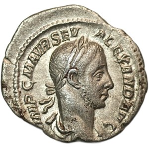 Roman Empire, Alexander Severus (222–235 CE), denarius, silver