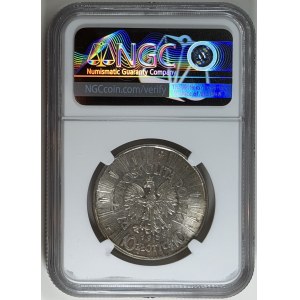10 zlotych, 1938, Józef Piłsudski, NGC MS 62