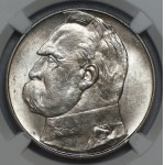 10 zlotych, 1938, Józef Piłsudski, NGC MS 62