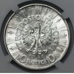 10 zlotys 1935, Józef Piłsudski, NGC AU 58