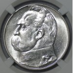 10 Złoty 1935, Józef Piłsudski, NGC AU 58