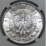 10 Złoty 1935, Józef Piłsudski, NGC AU 58