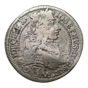 Austria, 3 kreuzer, 1706, Graz