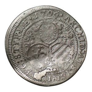 Austria, 3 kreuzer, 1706, Graz