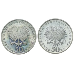 50 zloty 1974, Frederic Chopin, set of 2 pieces