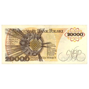 20,000 zloty 1989, series H