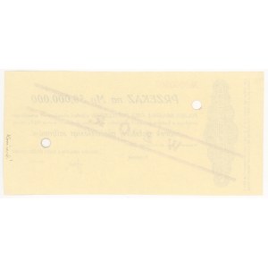 50,000,000 Polish marks 1923, remittance, No. 0000000, MODEL, ex. WCN