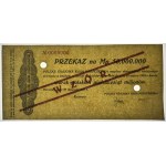 50,000,000 Polish marks 1923, remittance, No. 0000000, MODEL, ex. WCN