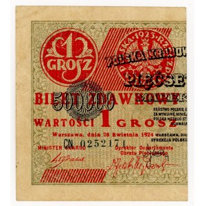 1 penny 1924, CN series, left half