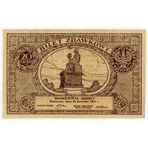 20 groszy 1924, Pass Ticket